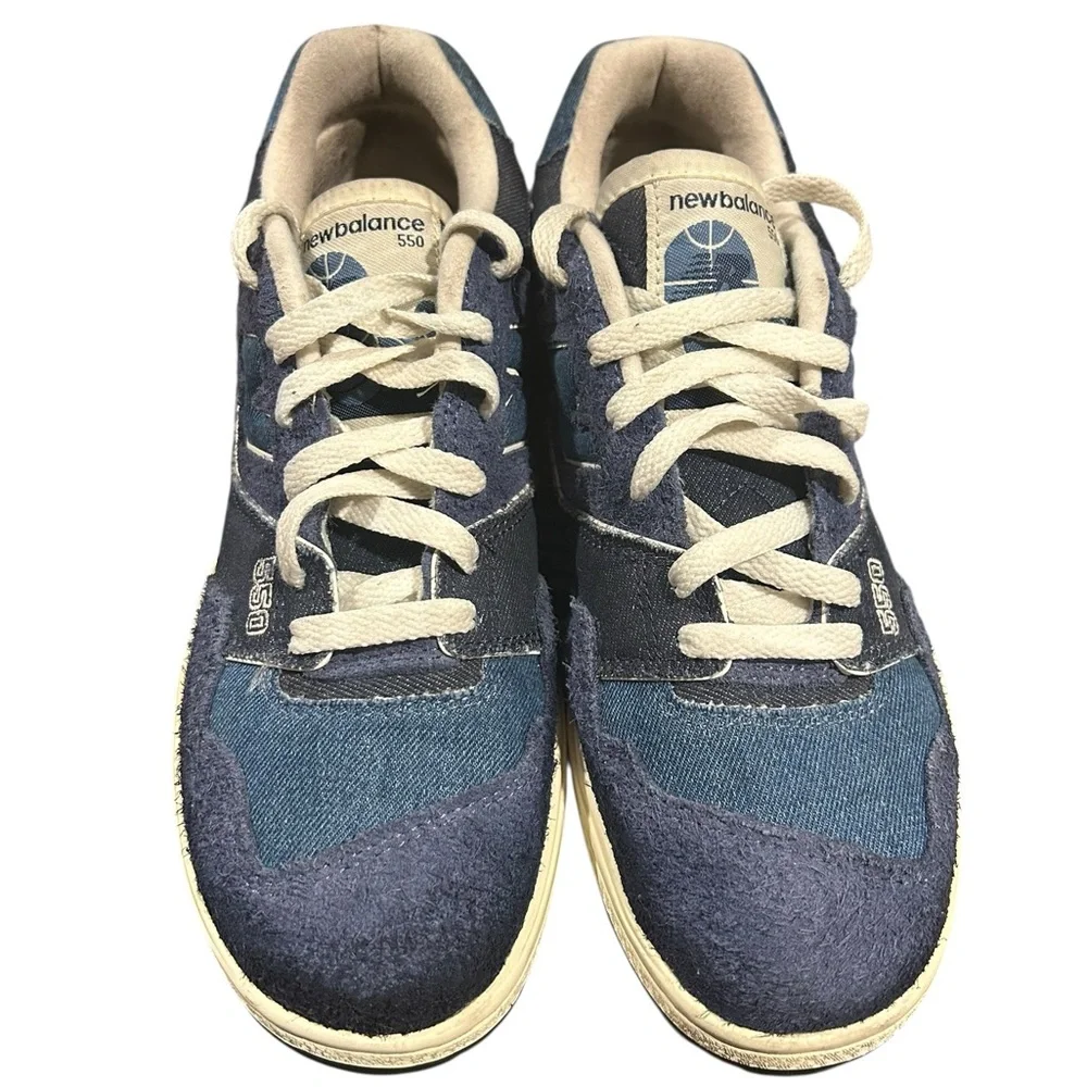 New Balance 550 BBW550GH Women’s Sneakers Navy Denim Heron‎ Blue Angora Size 6.5